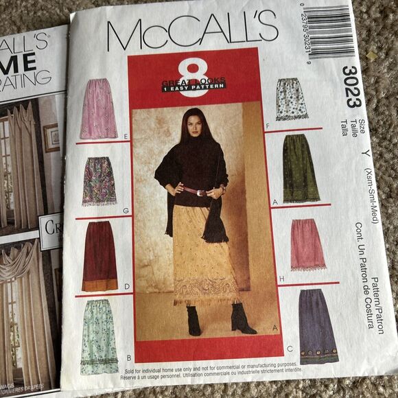 Vintage McCalls Sewing Pattern Lot 4 Misses Butcher Apron 1970's 3023 8124 6371 - Picture 4 of 9